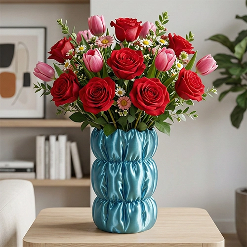 azure fluffy puffer vase / 碧蓝蓬松羽绒服花瓶 / pasu pasangan puffer azure gebu azure fluffy puffer vase / 碧蓝蓬松羽绒服花瓶 / pasu pasangan puffer azure gebu