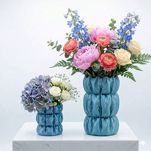 azure fluffy puffer vase / 碧蓝蓬松羽绒服花瓶 / pasu pasangan puffer azure gebu azure fluffy puffer vase / 碧蓝蓬松羽绒服花瓶 / pasu pasangan puffer azure gebu